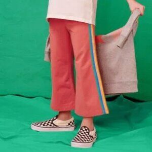 Tea Collection Coral Pants with Blue and Yellow Stripes